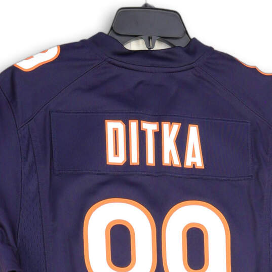 Mens Navy Blue Orange Chicago Bears Mike Ditka #89 NFL Football Jersey Size M image number 4