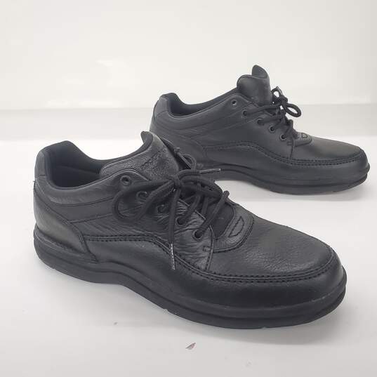 Rockport Black Leather Lace Up Comfort Shoes Men's Size 12 image number 2