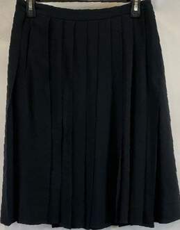 Prada Women's Black Pleated Skirt - S