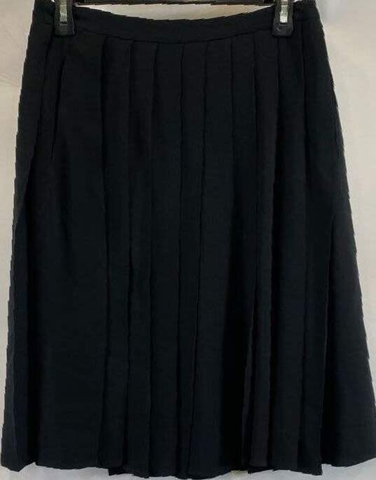 Prada Women's Black Pleated Skirt - S image number 1