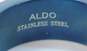 2 Men's Aldo Black Stainless Steel Band Rings 19.1g image number 4