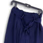 Womens Blue Pleated Belted Casual Straight & Pencil Skirt Size 4R image number 3
