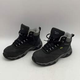 Reebok Mens Beamer RB1067 Black Leather Waterproof Steel Toe Work Boots Size 4.5
