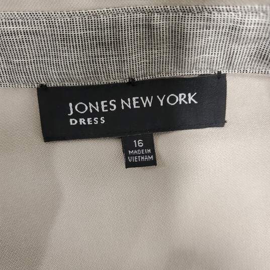 Jones New York Women Beige Dress NWT 16 image number 3