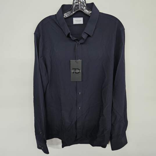 7 Diamond Navy Button UP image number 1