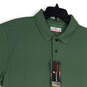 NWT Mens Green Short Sleeve Stretch Sun Protection Golf Polo Shirt Size L image number 3