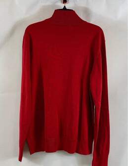 Daniel K Men's Red Zip Up Sweater- L NWT alternative image