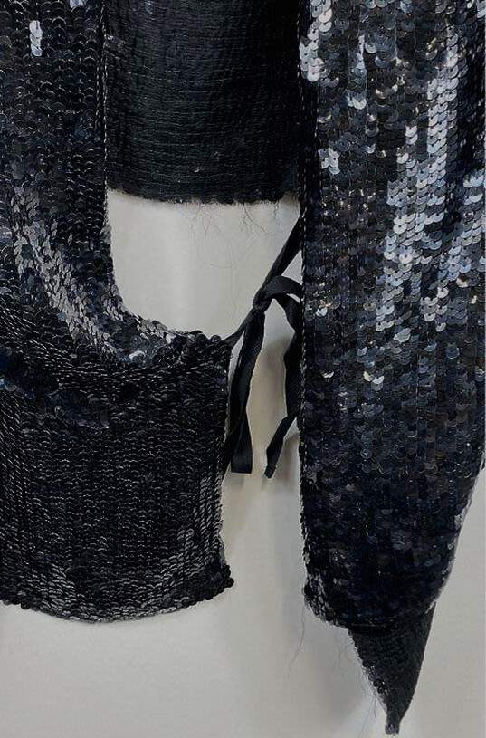 Ann Demulemeester Black Sequined Vest - Size Medium image number 6