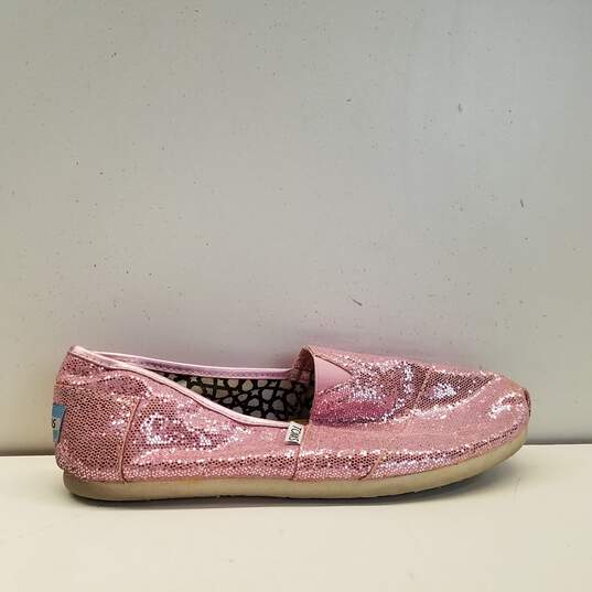 Toms Glitter Slip On Shoes Pink 9.5 image number 1