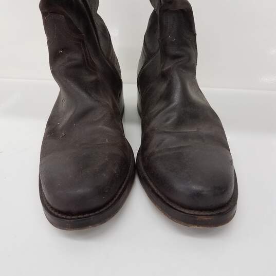 Frye Genuine Goodyear Welt Brown Leather F955 Sz Men's 10 1/2 M 14 Inch Western Boots image number 2