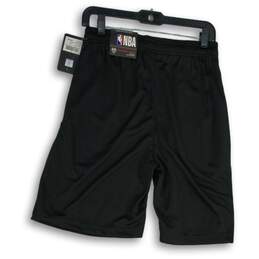 NWT NBA Mens Black Elastic Waist Basketball Athletic Shorts Size Medium alternative image
