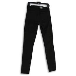 NWT Womens Black Denim Dark Wash 5-Pocket Design Skinny Leg Jeans Size 27/4T alternative image