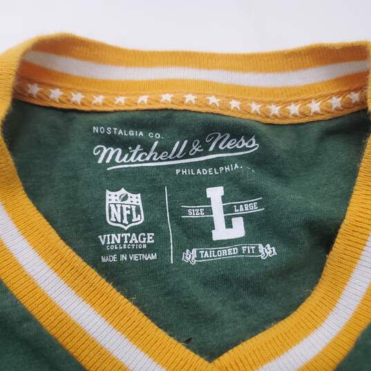 Mitchell & Ness NFL Vintage Collection Green Bay Packers Shirt Men's Size L image number 3