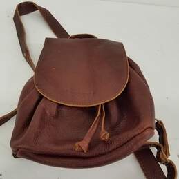Portland Leather Foldover Backpack