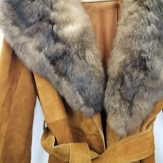 Leather Jacket w/ Mink Fur Trim image number 3