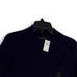 NWT Womens Blue Mock Neck Long Sleeve Pullover Sweater Size Small image number 3