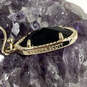Designer Kendra Scott Gold-Tone Black Fish Hook Lee Drop Earrings image number 3