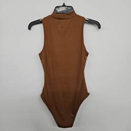 Brown High Neck Bodysuit alternative image