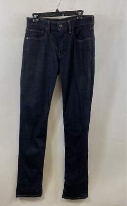 Lucky Brand Mens Blue Pockets Mid Rise Medium Wash Straight Jeans Size Small
