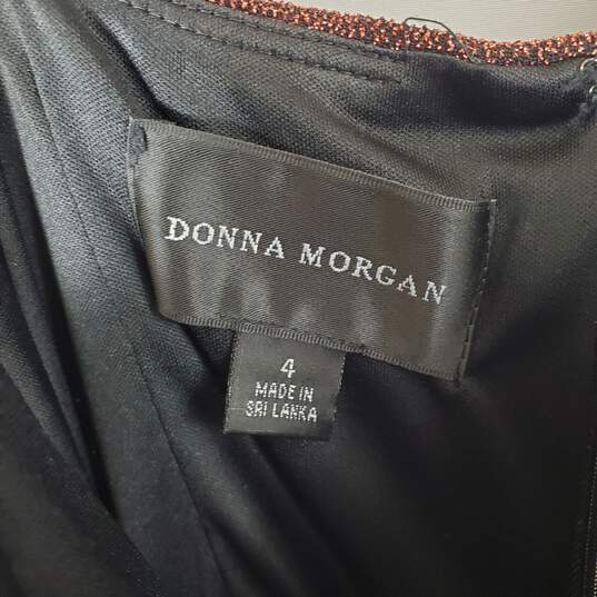 Donna Morgan Women Copper Jumpsuit Sz 4 nwt image number 3