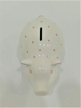 Tiffany & Co. Este Ceramiche Italy Hand Painted White Pink Polka Dot Piggy Bank alternative image