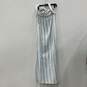 Tommy Bahama Womens White Blue Striped Smocked Halter Neck Maxi Dress Size L image number 2