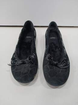 Stuart Weitzman Black Slip On Flats Size 10