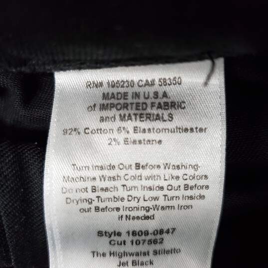 ELLIOT WM's Cotton Blend Black Skinny Pants Size 26 / 25 image number 4