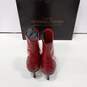 Women's Donald J Pliner ROBE-PT06 Couture Tomato Patent Leather Heel Booties Size 8M In Box image number 5
