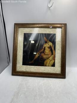 Rembrandt Bathsheba At Her Bath Nude Square Shape Wall Hanging Picture Frame