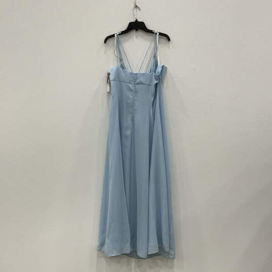 NWT Womens Blue Sleevless Spaghetti Strap Back Zip Mini Dress Size 3XL image number 2