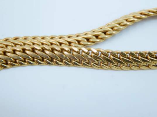 10k Yellow Gold Chunky Flattened Chain Necklace 13.2g image number 7