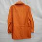 VTG Neiman Marcus WM's Orange Cruiser 100% Silk Hooded Jacket Size SM image number 2