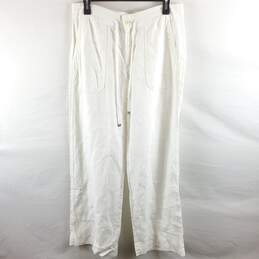 Lauren Ralph Lauren Women White Twill Pants Sz 6