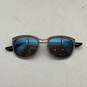 Persol Womens 3081-S Silver Full Rim Blue Lens UV Protection Square Sunglasses image number 3