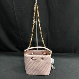 Michael Kors Shell Pink Quilted Drawstring Handbag w/ Shoulder Straps alternative image