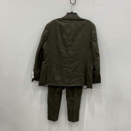 NWT Mens Green Notch Lapel Blazer And Pant Two Piece Suit Set Size 48 alternative image