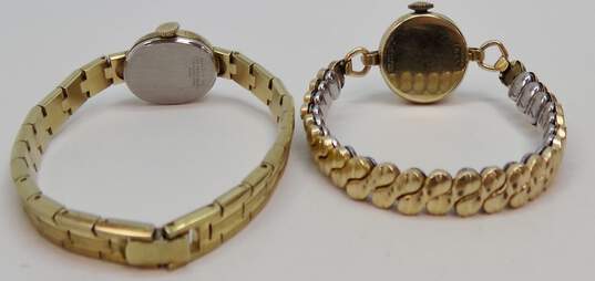 2 - VNTG Women's Bulova Gold Tone Analog Mechanical Watches image number 3
