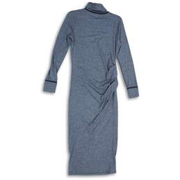 Athleta Womens Gray Industry Turtleneck Pullover Midi Sheath Dress Size S alternative image