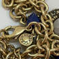 Designer J. Crew Gold-Tone Framed Stones Stylish Statement Necklace image number 5