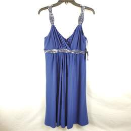 Jones New York Women Blue Sequin Dress Sz 8 NWT