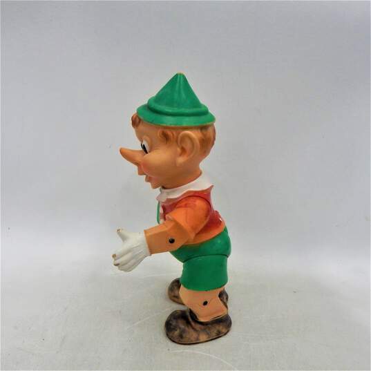 Vintage Pinocchio Rubber Squeaker Doll Toy Made In Italy image number 4