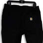 Womens Black Elastic Waist Slash Pocket Pull-On Ankle Pants Size Large image number 4