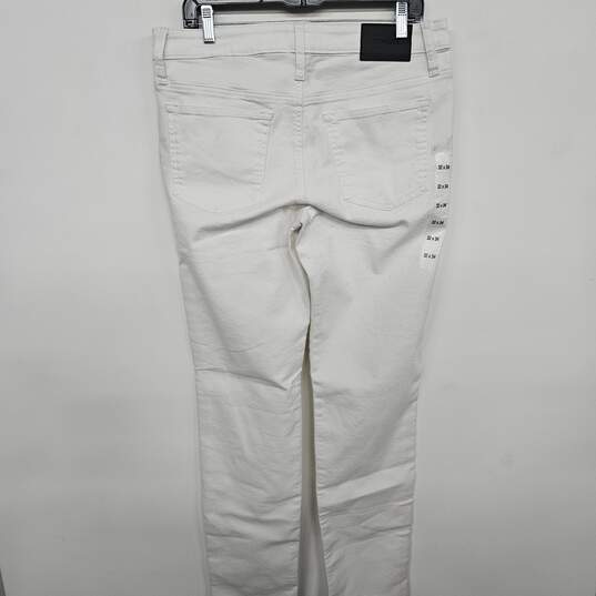 Express White Slim Hyper Stretch Jeans image number 2