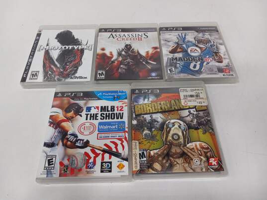 Lot of 5 Assorted Sony PlayStation 3 PS3 Video Games image number 1