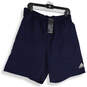 NWT Mens Blue Elastic Waist Pockets Pull-On Athletic Shorts Size Large image number 1