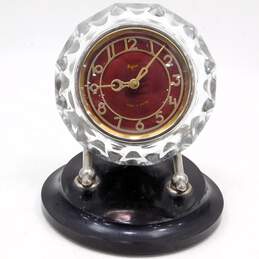 Vintage Majak Wind-Up Mantel Clock USSR Bakelite Base - P&R