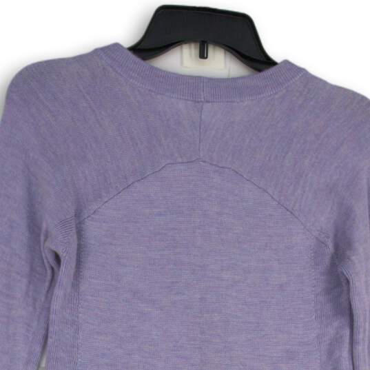 Lululemon Womens Lavender Crew Neck Long Sleeve Pullover T-Shirt Size 4 image number 4