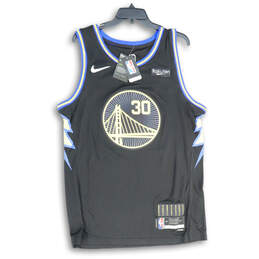 NWT Mens Black Golden State Warriors Stephen Curry #30 NBA Jersey Size 48
