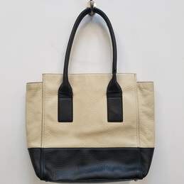 Kate Spade Southport Avenue Linda Tote Pebbled Leather Black Cream Large Tote Bag Handbag alternative image